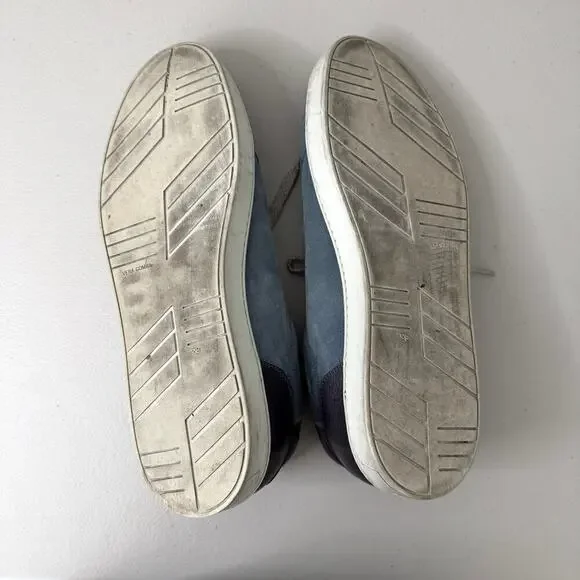 Magnanni Suede and Leather Men's Blue Sneakers Shoes Size 13 - Picture 4 of 8